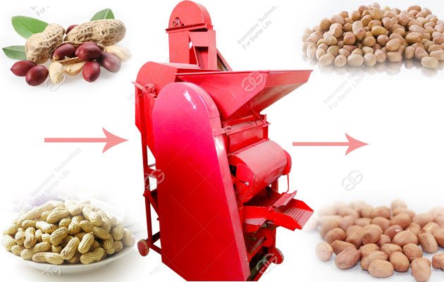 peanut shelling machine with high shelling rate