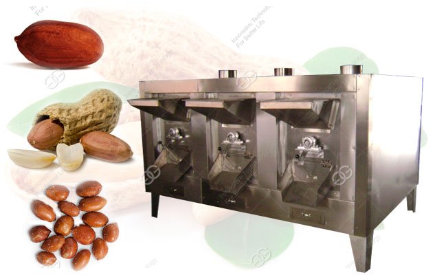 Commercial Peanut|Almond Kernel Roasting Machine With Drum Type