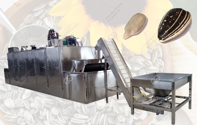 Continuous Sunflower Seeds And Nut Roasting Machine