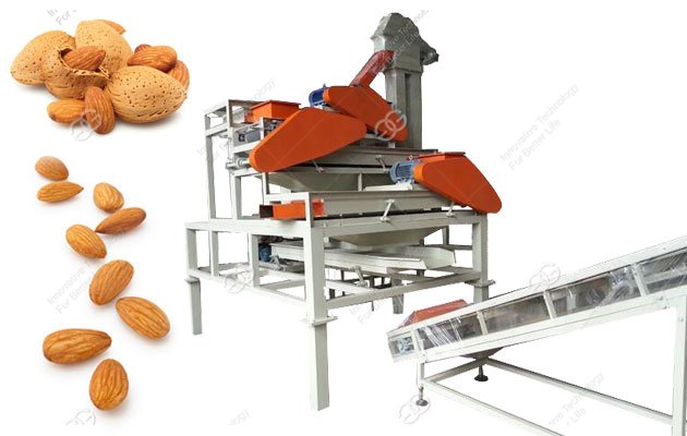 Three Stage Almond Shell Cracking Machine|Almond Shelling Machine 