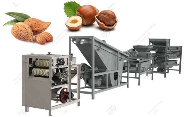 Commercial Hazelnut Shelling Production Line|Almond Shelling Line