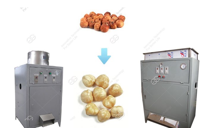 how to peel hazellnut